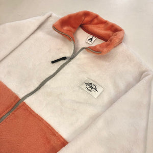 Campera peluche salmón